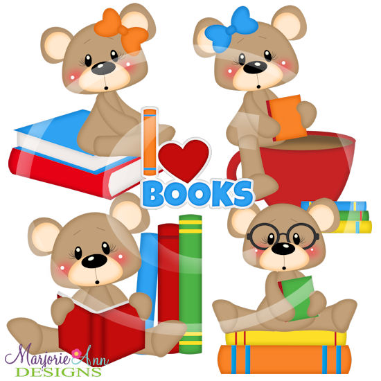 Franklin & Frannie-Love Books SVG Cutting Files Includes Clipart